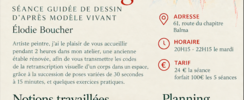 Atelier de la Garrigue - Cours guidés de dessins d'après modèles vivants
